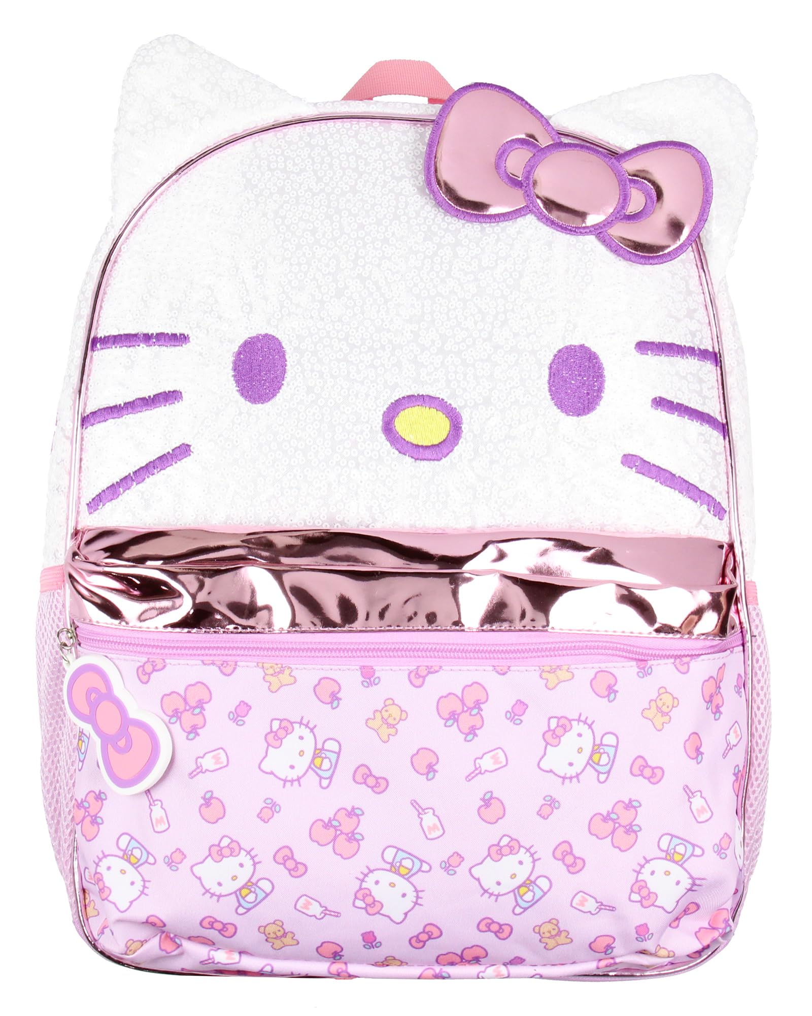  Sanrio Hello Kitty AI Accessories Sequin PVC Bow Zipper Pull Backpack for Kids School Travel
| Sanrio Hello Kitty Apple